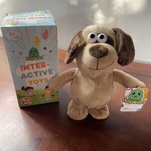 Hopearl Talking Dog REPEATS WHAT YOU SAY Walking Puppy Interactive SO FUNNY!